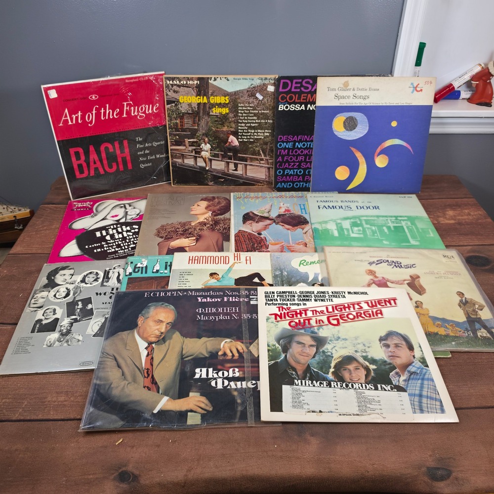 Vintage Vinyl Record Lot 12" LP Mixed Genres GOOD Classical Jazz Soundtracks